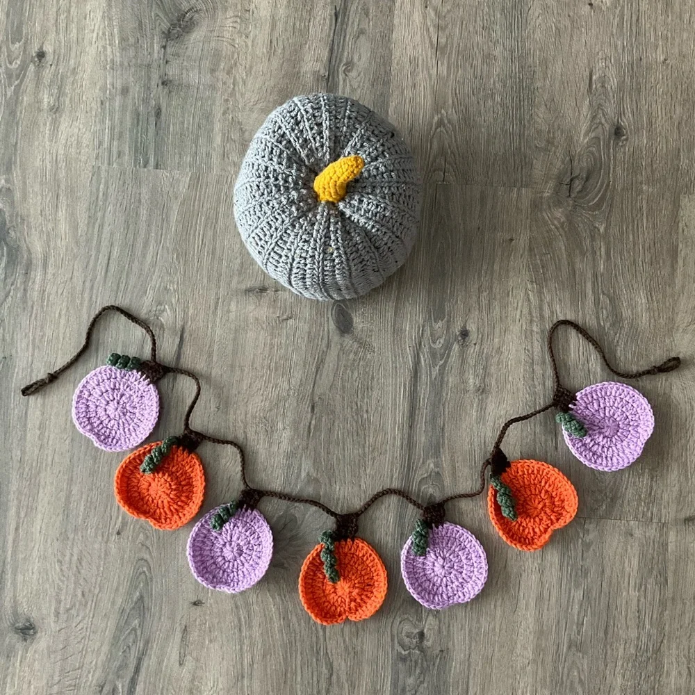 Halloween Pumpkin Garland Banner Wall Hanging Decor
